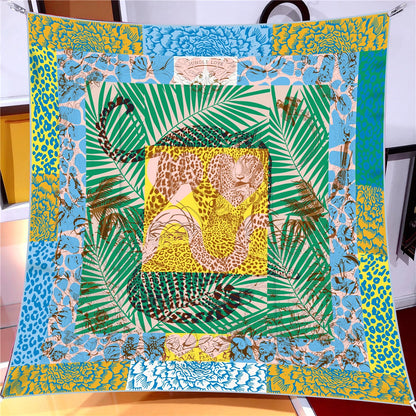 Classic Large Silk Square Scarf
