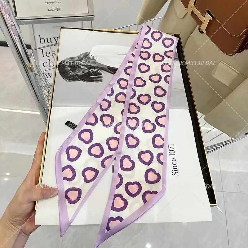 Silk Satin Scarf Bag Handle