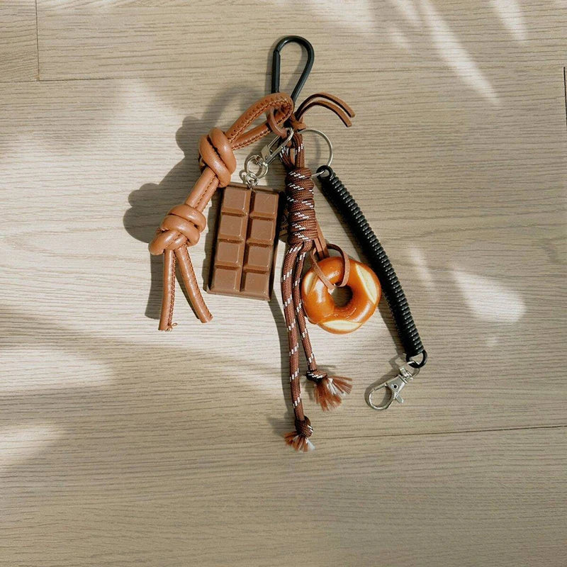 Bread Loaf Plush Keychain