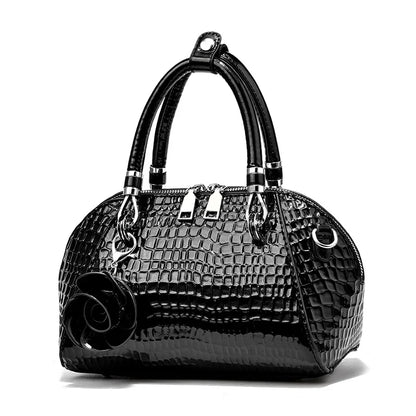 Fashion Yellow Crocodile Tote Bag