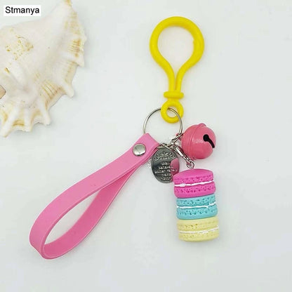 French Macaron Charm Keychain