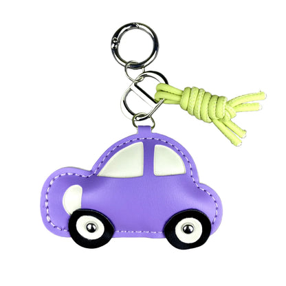 Leather Car Keychain Charm