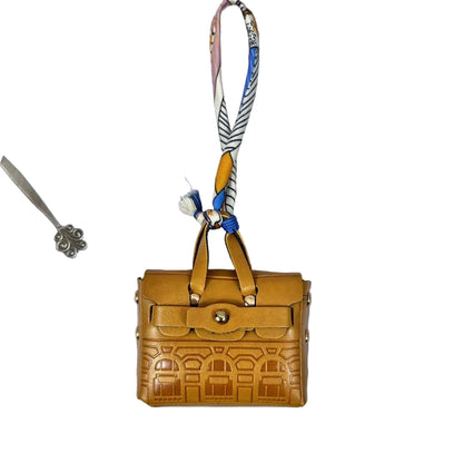 House-Shaped Mini Coin Purse Keychain