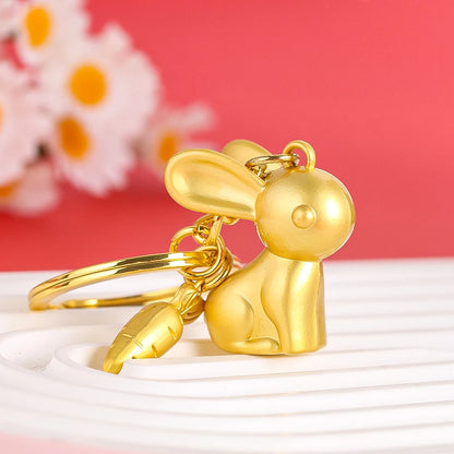 Rabbit Carrot Keychain Cute Charm