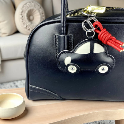 Leather Car Keychain Charm
