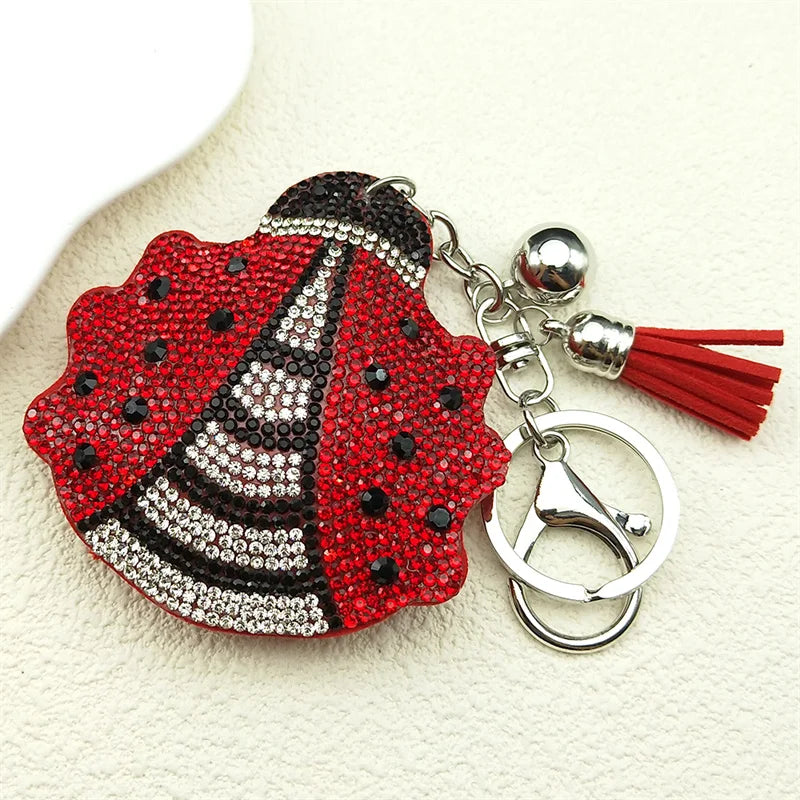 Crystal Ladybug Keychain