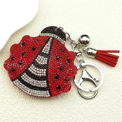 Crystal Ladybug Keychain