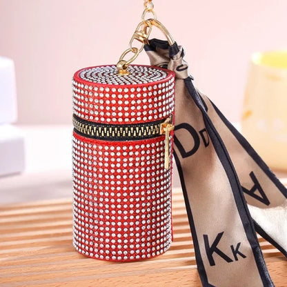 Rhinestone Lipstick Coin Purse