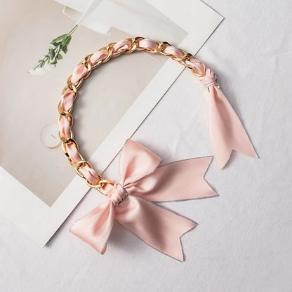 Butterfly Knot Silk Bag Chain