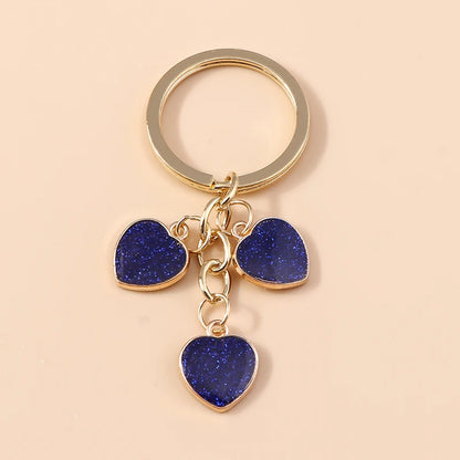 Enamel Love Heart Keychain