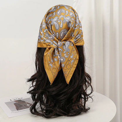 Floral Square Silk Scarf