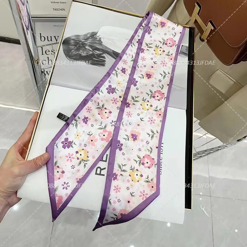Silk Satin Scarf Bag Handle