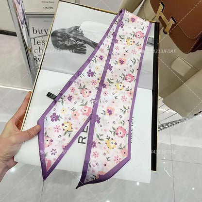 Silk Satin Scarf Bag Handle