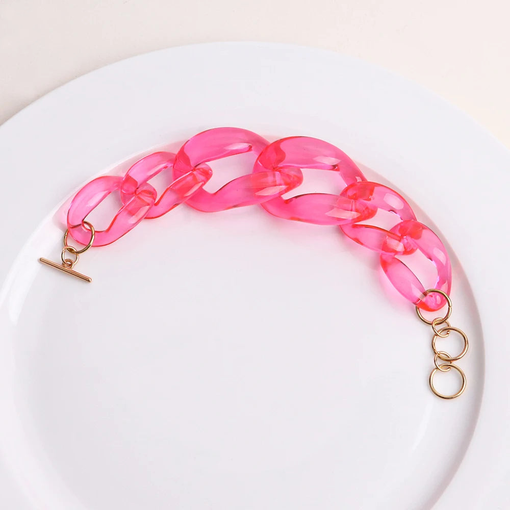 Acrylic Chunky Chain Bag Strap For Mini Purses