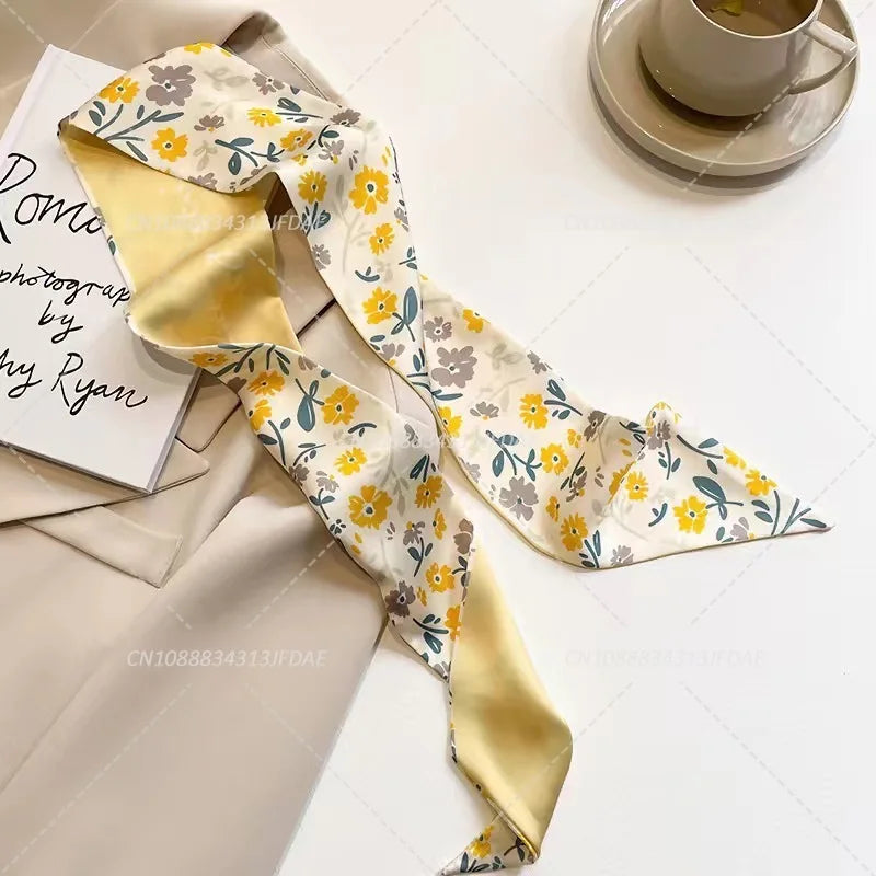 Silk Satin Scarf Bag Handle