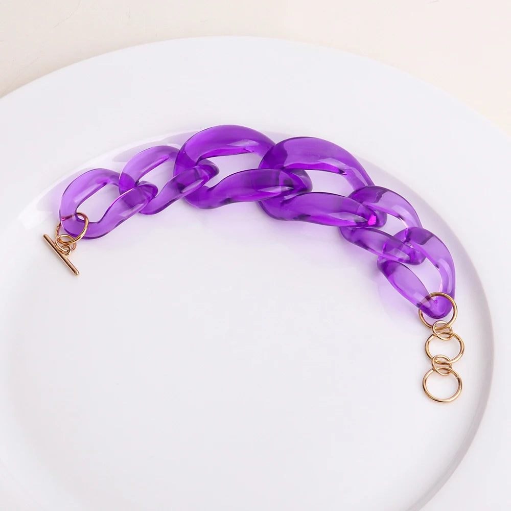 Acrylic Chunky Chain Bag Strap For Mini Purses