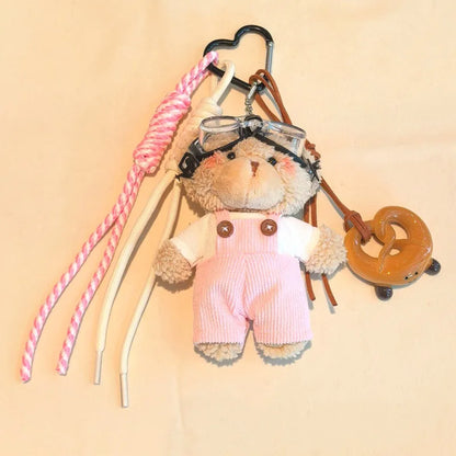 Plush Bear Bag Charm Keychain