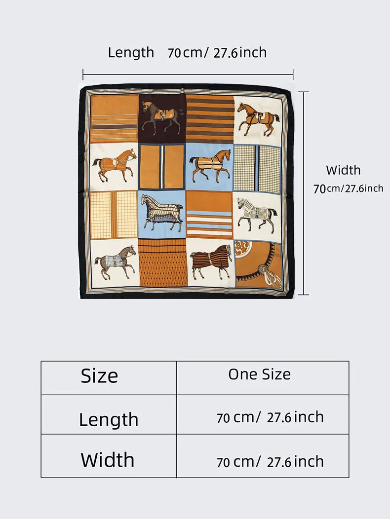 Luxury Print Square Scarf