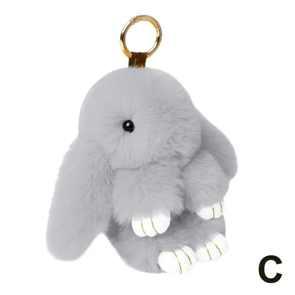 Long Ear Bunny Plush Keychain