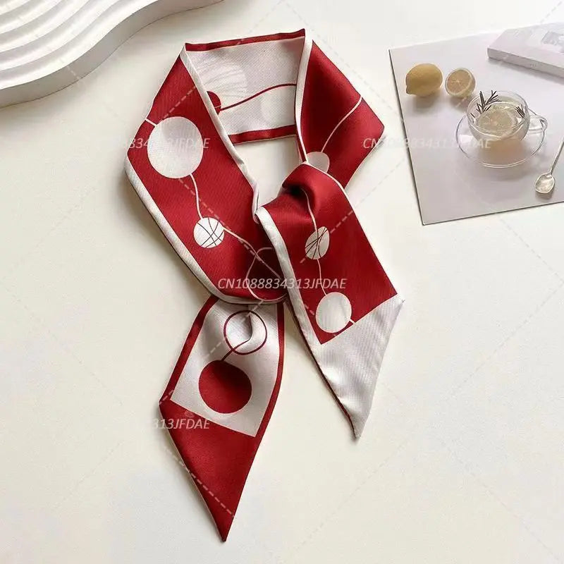 Silk Satin Scarf Bag Handle
