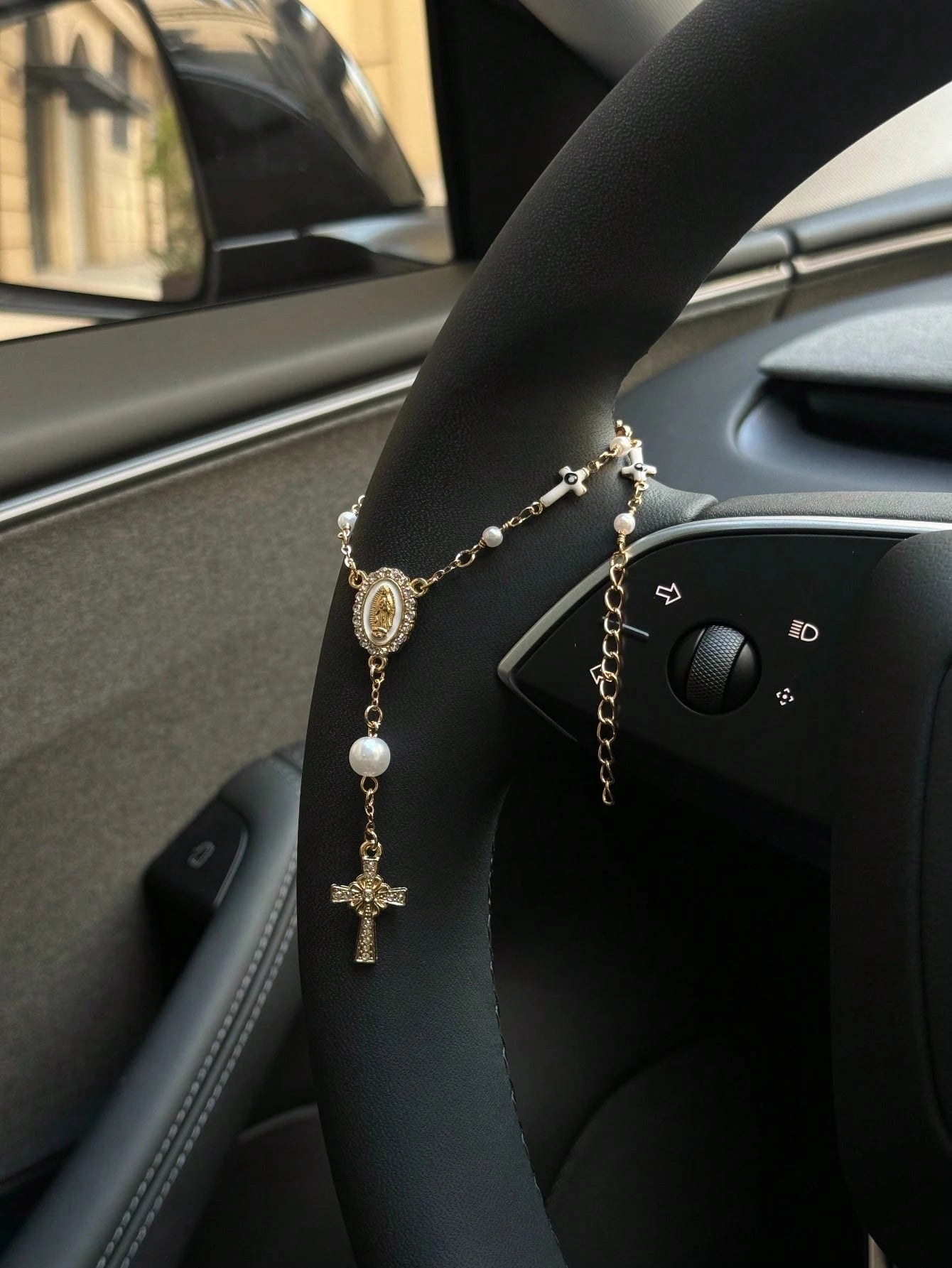 Steering Wheel Bead Charm Ornament