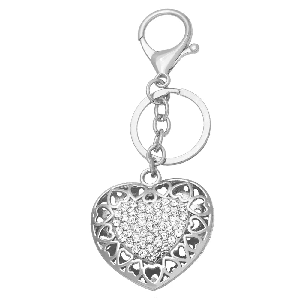 Rhinestone Fairy Angel Wings Keychains