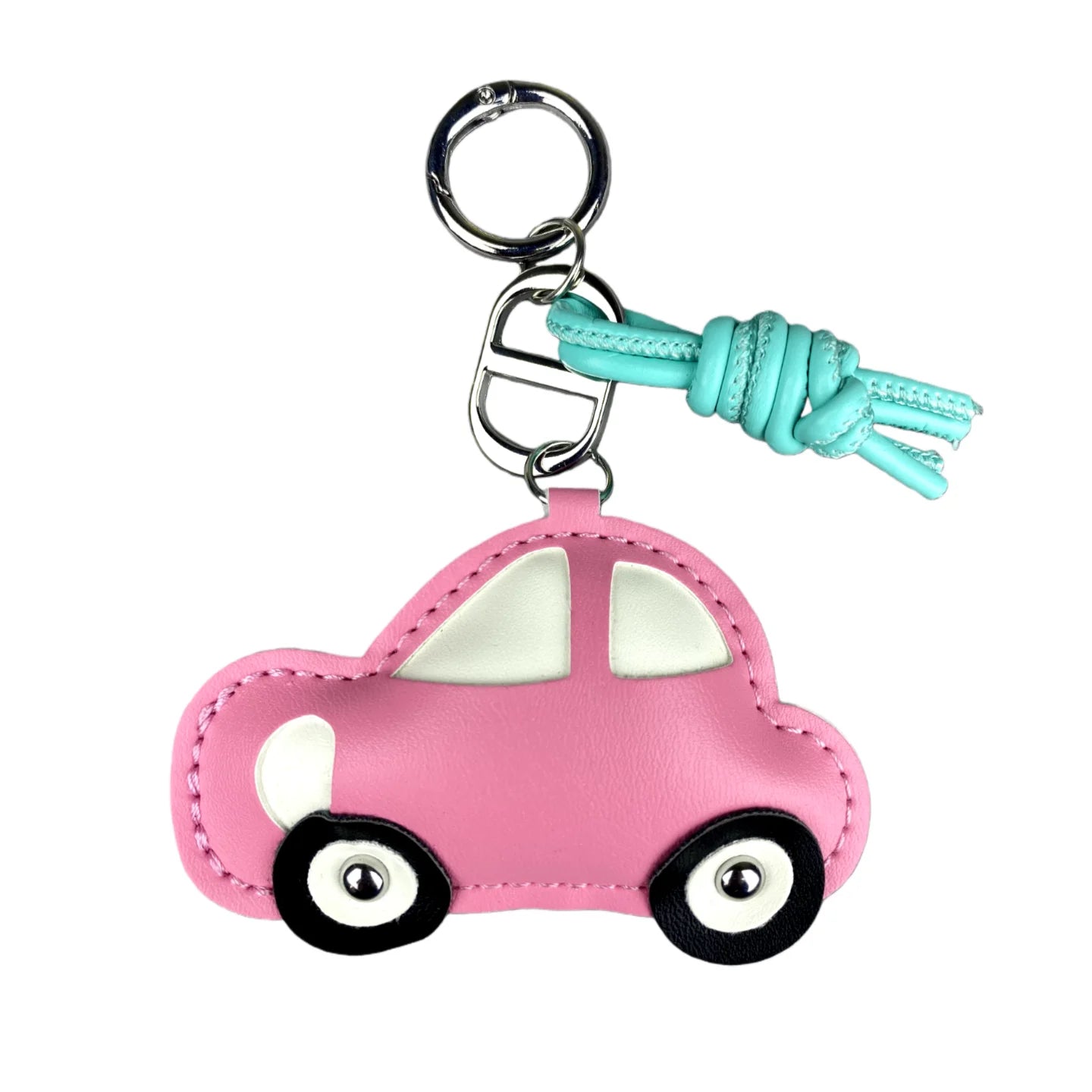 Leather Car Keychain Charm