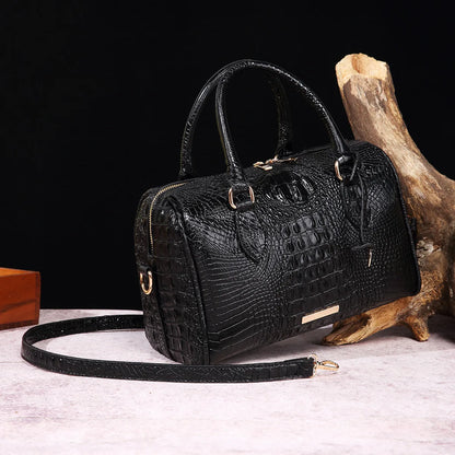 Crocodile Top-Handle Tote Bag