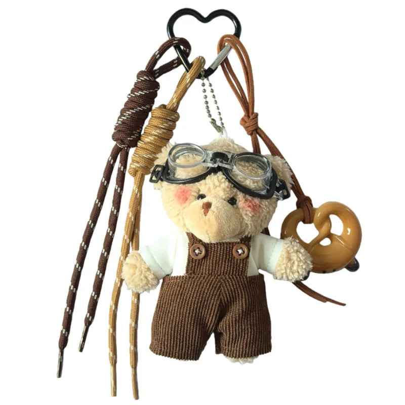 Plush Bear Bag Charm Keychain