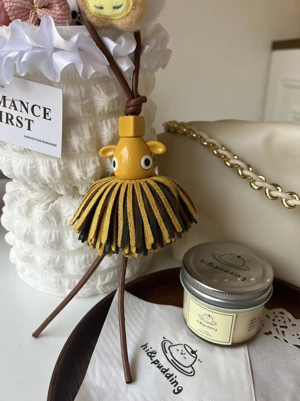 Cute Ghost Tassel Bag Charm