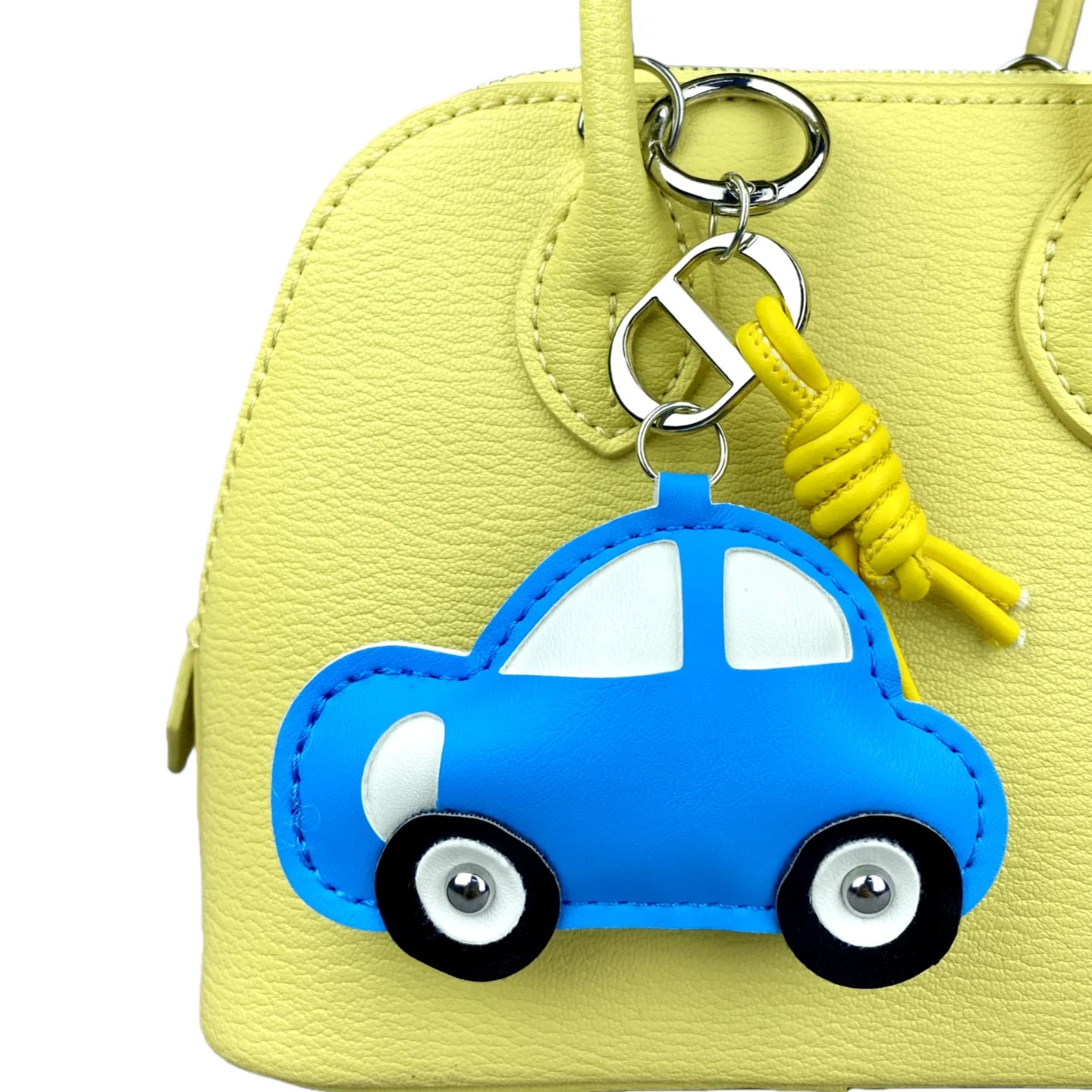Leather Car Keychain Charm