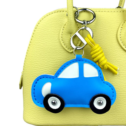 Leather Car Keychain Charm