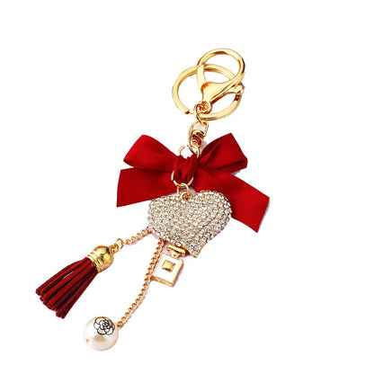 Pearl Bow Bag Keychain