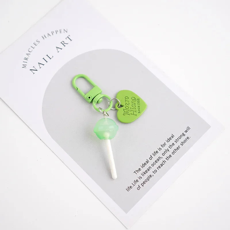 Sweet Lollipop Keychain Charm
