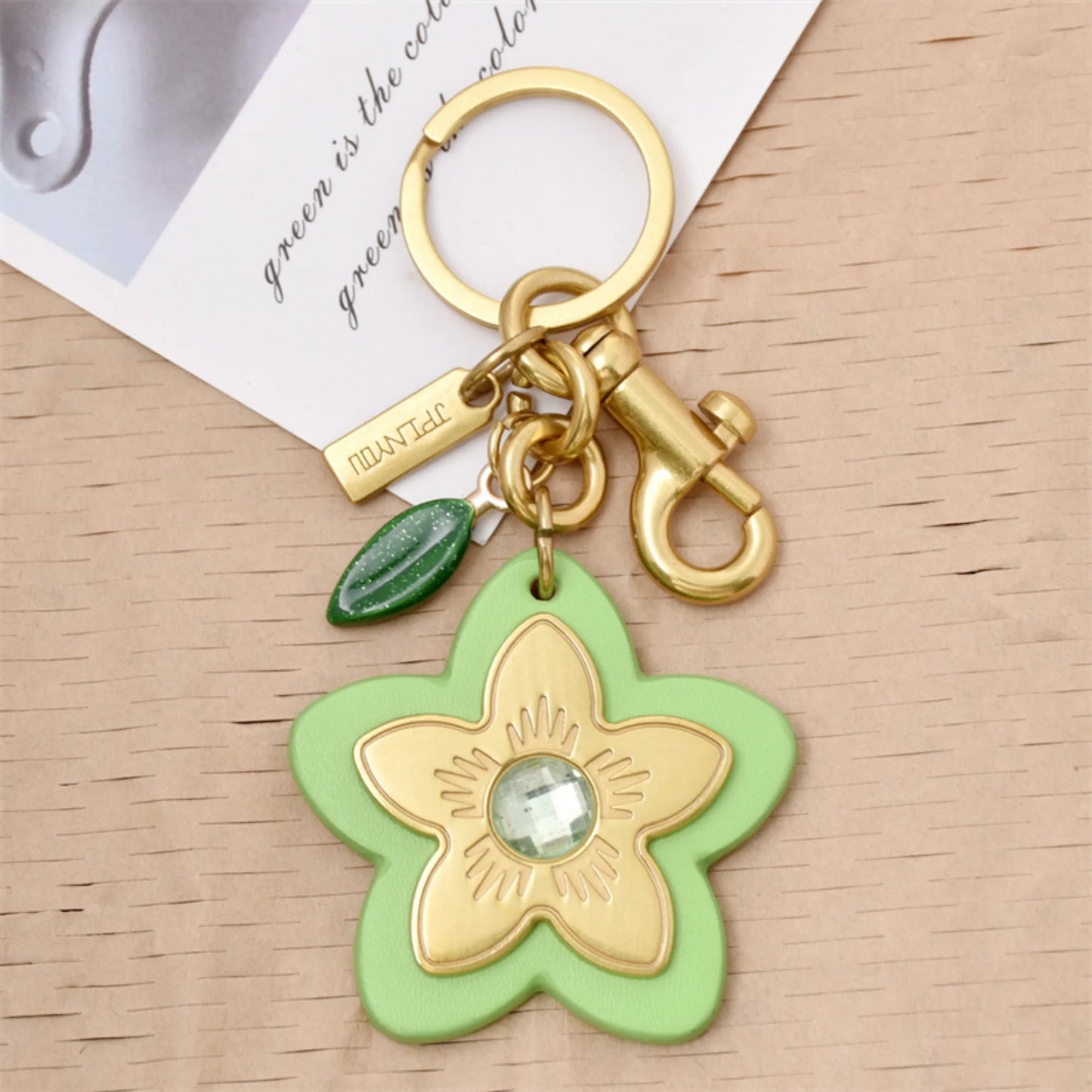 Sweet Flower & Leaf Keychain