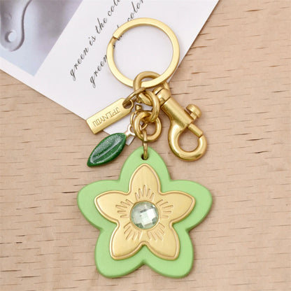 Sweet Flower & Leaf Keychain