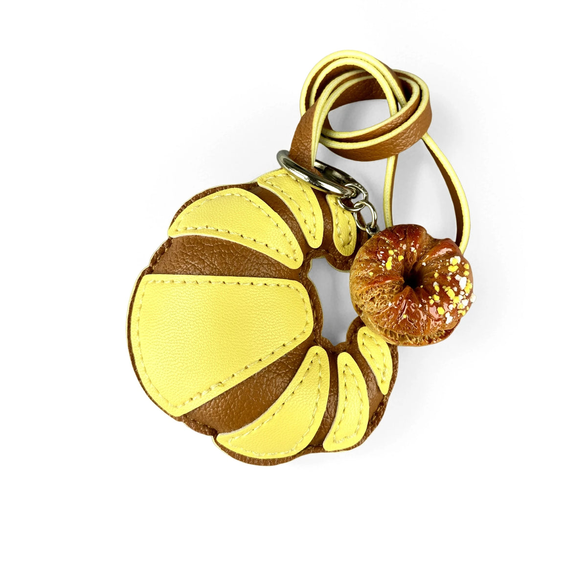 Croissant & Pretzel Bag Charm Set