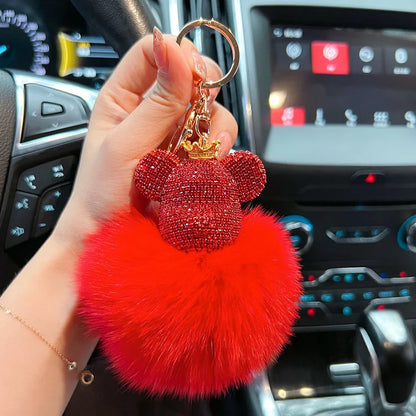 Diamond Bear Keychain & Bag Charm
