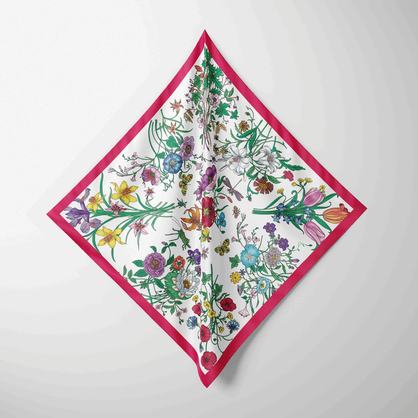 Designer Print Chiffon Square Scarf