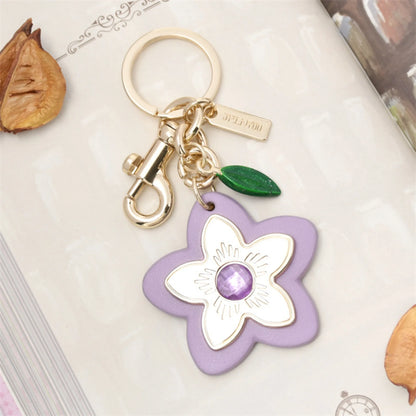 Sweet Flower & Leaf Keychain