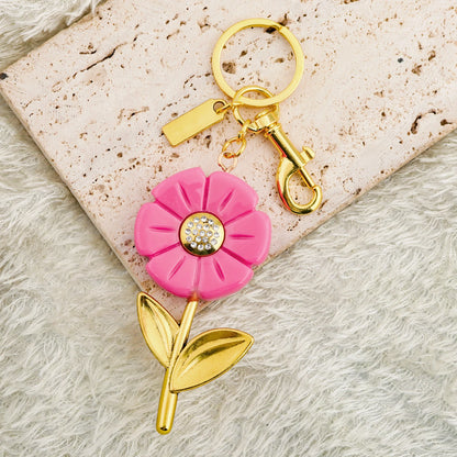 Daisy Flower Keychain Pendant