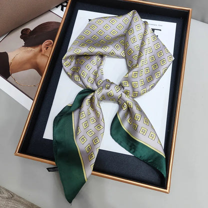 Luxury Print Square Scarf