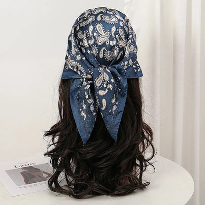 Floral Square Silk Scarf