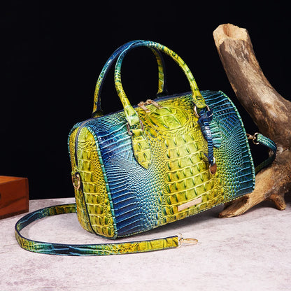Crocodile Top-Handle Tote Bag