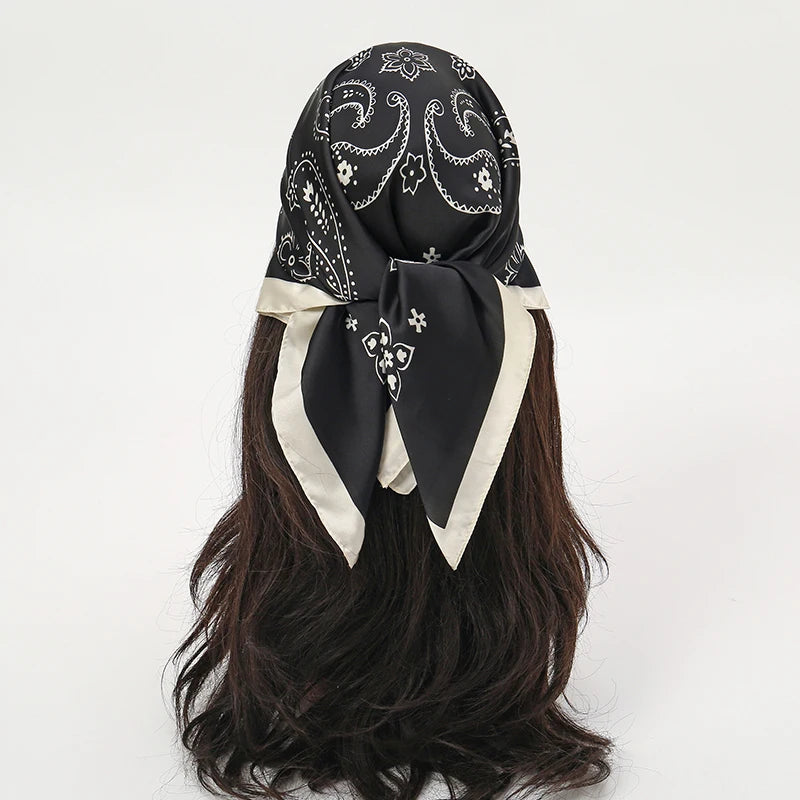 Floral Square Silk Scarf