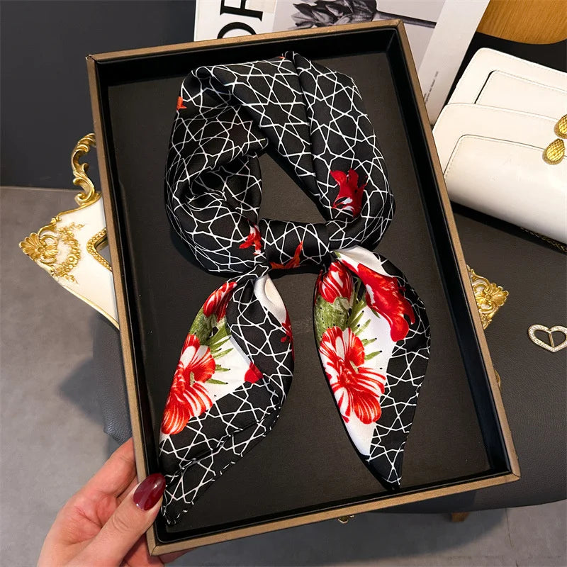 Paisley Print Square Scarf
