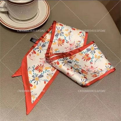 Silk Satin Scarf Bag Handle