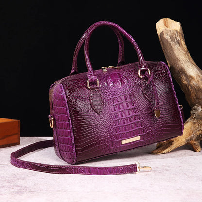 Crocodile Top-Handle Tote Bag