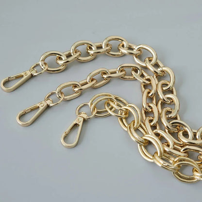 Gold Metal Chain Bag Strap