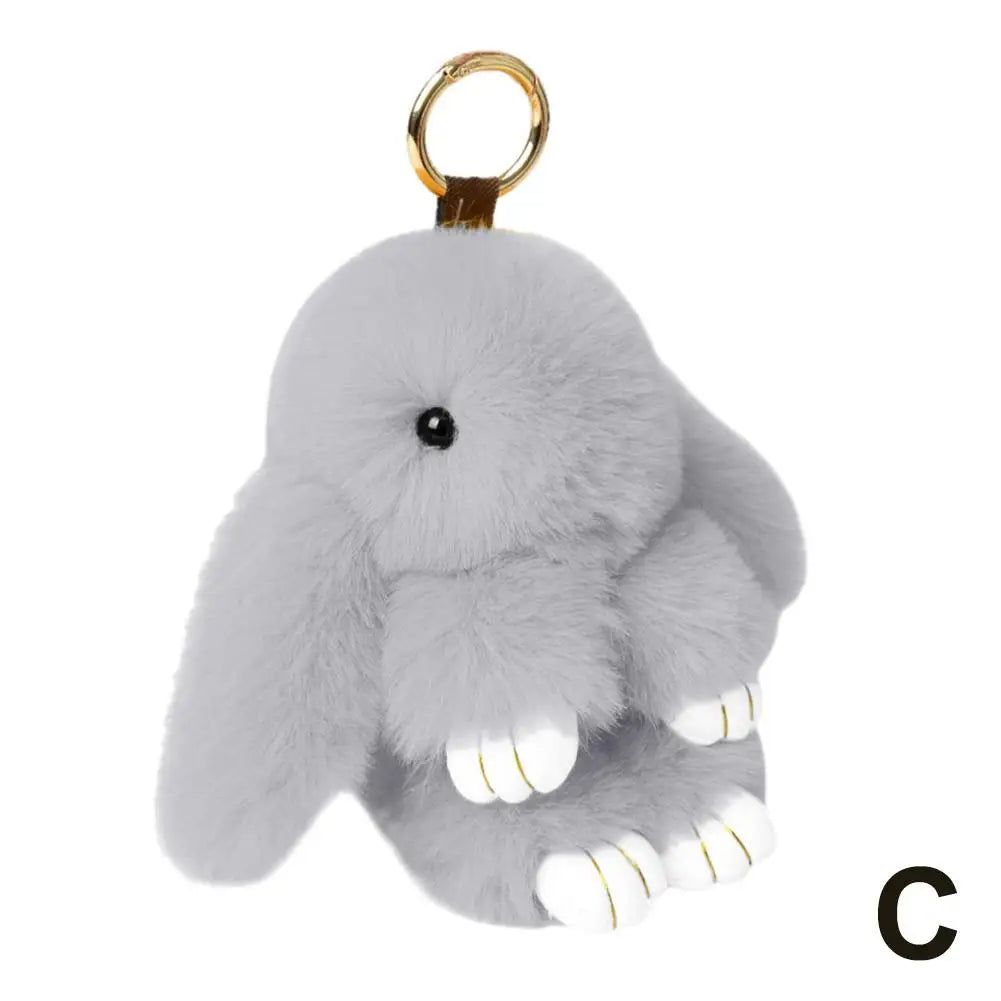 Long Ear Bunny Plush Keychain